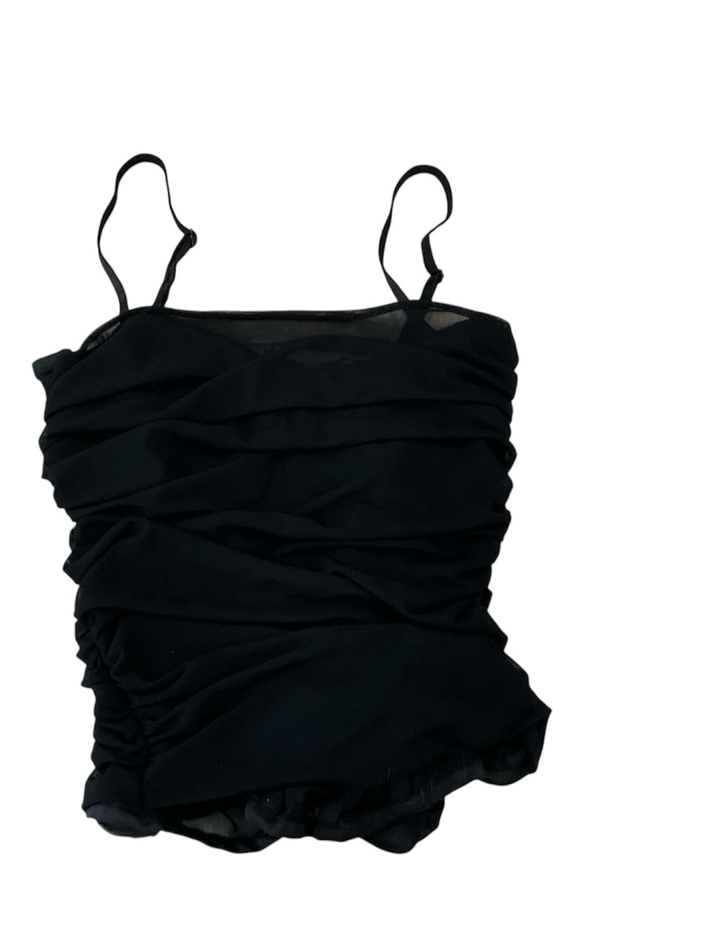 Zara Black Mesh Layered Camisole